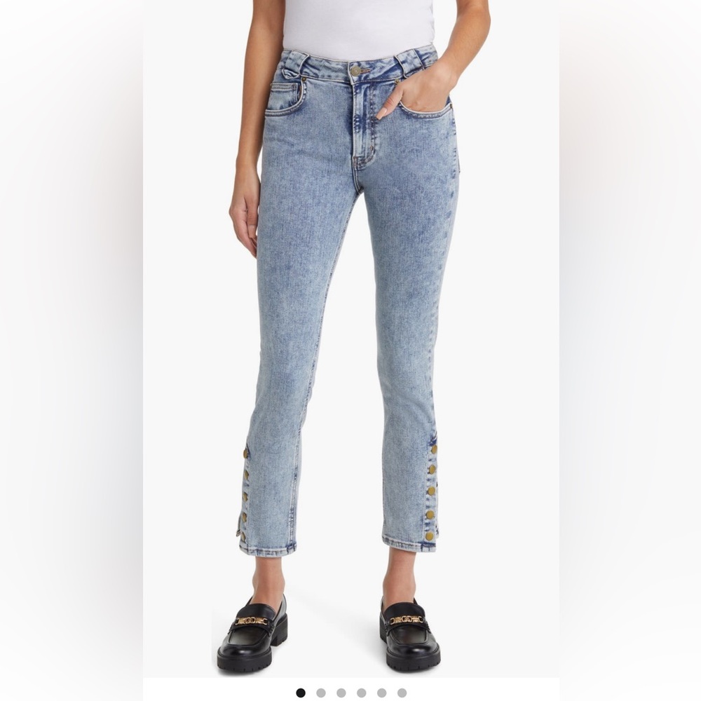 FRAME The Snapped Denim Legging Size 27